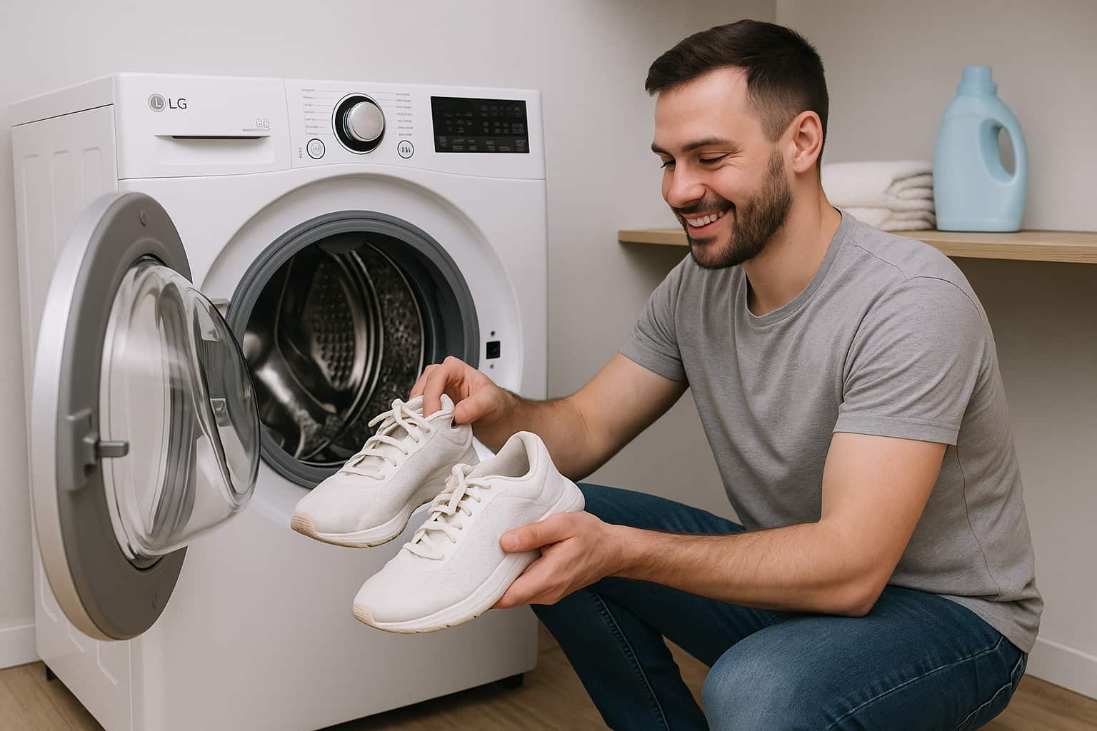 شستن کفش با ماشین لباسشویی ال جی چگونه است؟