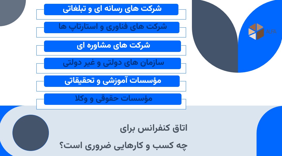 چه کسب و کارهایی به اتاق کنفرانس نیاز دارند؟
