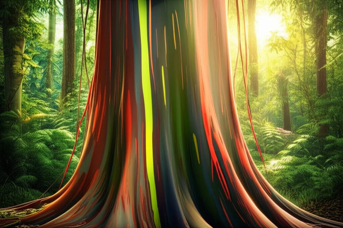 اکالیپتوس رنگین کمانی چیست؟ (Rainbow Eucalyptus) راهنمای کامل