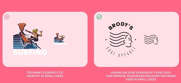 طراحی | طراحی لوگو عدم توجه به مقیاسپذیری