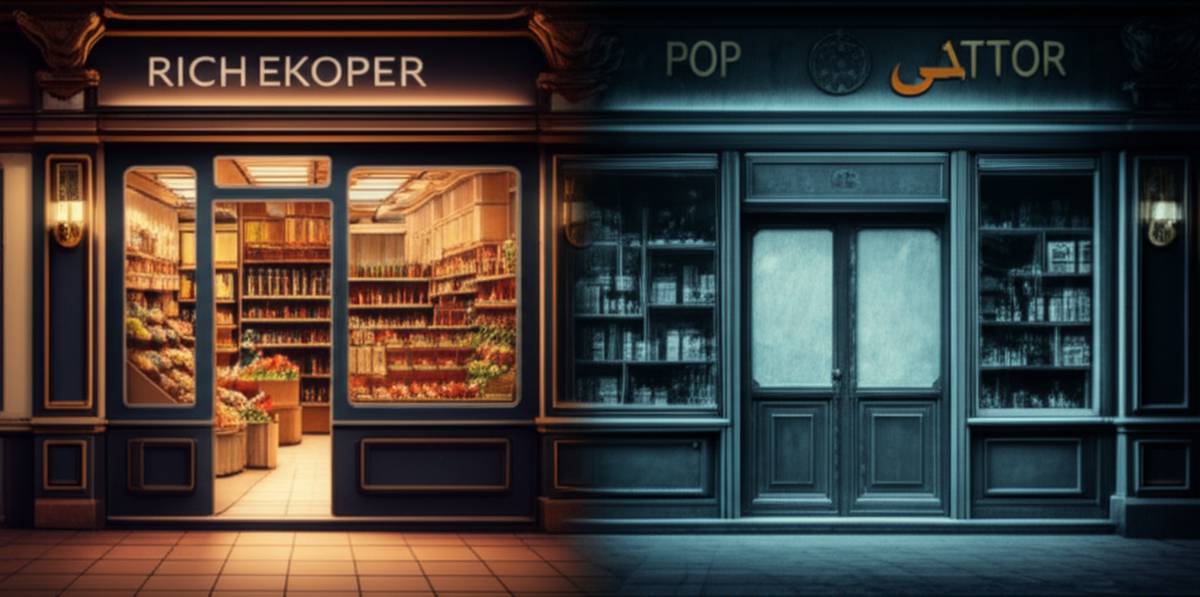 خلاصه کتاب مغازه دار پولدار، مغازه دار بی پول | بشیری