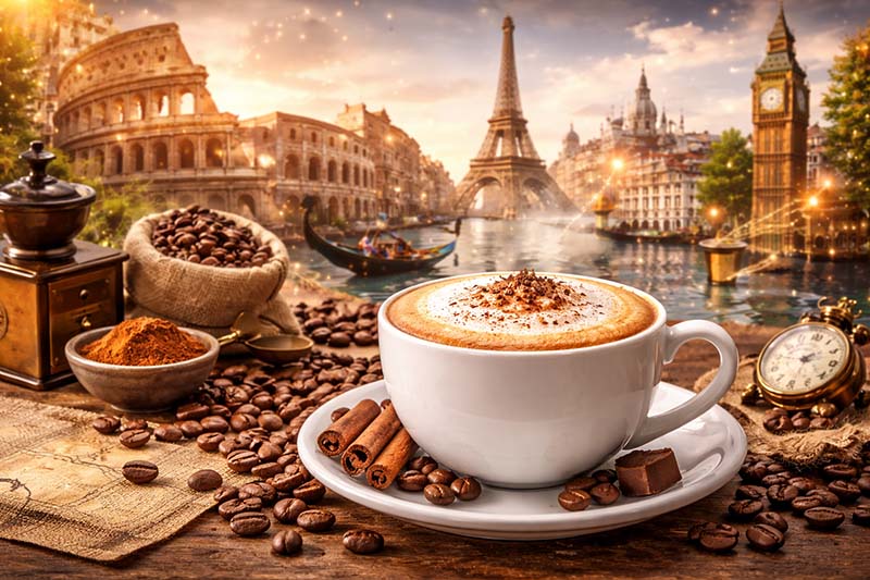 اسپرسو | ایتالیا تاریخچه کاپوچینو و محبوبیت آن در جهان